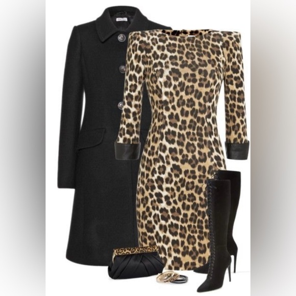 Micheal Micheal Kors Leopard Dress With Gold Hardware. P2P-21-23”. - Picture 7 of 8